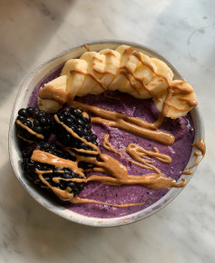 Berry Bliss Smoothie Bowl with Peanut Swirl