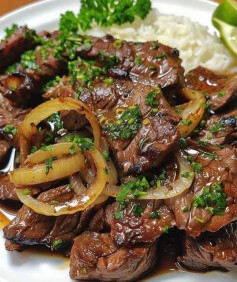 Bife Suculento com Cebola Caramelizada na Panela de Pressão
