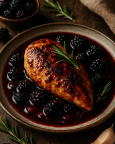Blackberry Bliss: Tangy Chicken Delight