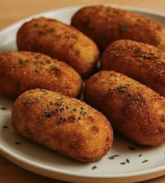 Bolinho Crocante de Mandioca e Carne Seca