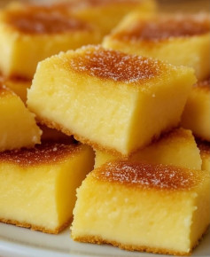 Bolo Cremoso de Queijo e Leite Condensado Dourado