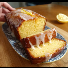 Bolo de Limão Refrescante com Glace Cítrico