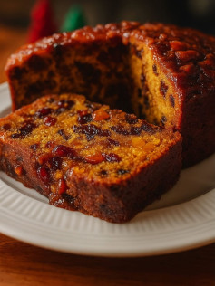 Bolo Natalino de Frutas Cristalizadas e Nozes Aromáticas