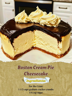 Boston Cream Pie Cheesecake
