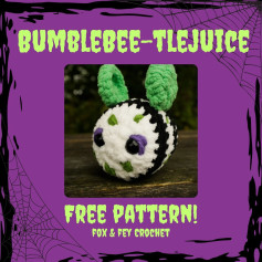 Bumblebee-tlejuice Crochet Pattern - Free and Fun Halloween Project