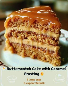 Butterscotch Cake with Caramel Frosting