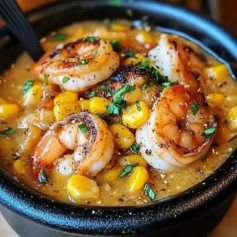 Cajun Shrimp & Corn Creamy Delight