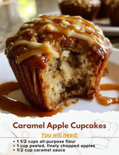 Caramel Apple Cupcakes cooking