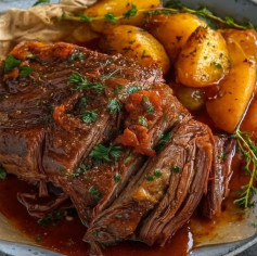 Carne Assada Suculenta com Batatas Aromáticas