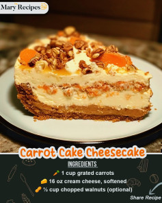 🥕🍰 Carrot Cake Cheesecake 🍰🥕