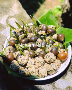 Chả Ốc Lá Lốt Hấp Gừng Thơm Ngon