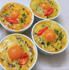 Chả Trứng Hấp Thơm Ngon Với Lòng Đỏ Trứng Muối