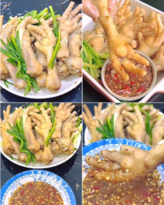 Chân Gà Hấp Hành Thơm Ngon, Giòn Sần Sật