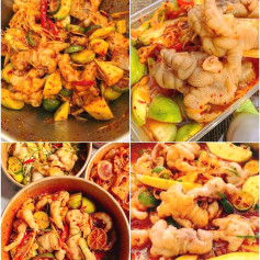 Chân Gà Sốt Thái Chua Cay Xoài Xanh Giòn Ngon