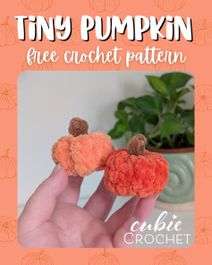 Charming Crochet Tiny Pumpkin Plushies