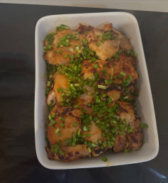 Charred Miso Chicken with Ginger and Scallions