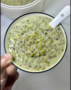 Chè Đỗ Xanh Sữa Ngọt Mát, Thơm Ngon