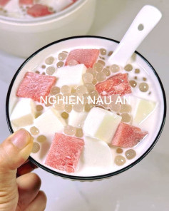 Chè Dưa Hấu Sago Thạch Rau Câu Thơm Ngon Mát Lạnh