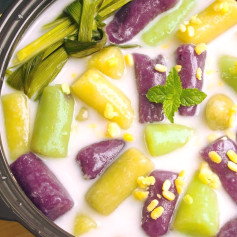 Chè Khoai Dẻo Ngọt Lành Hương Lá Dứa