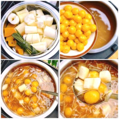 Chè Sắn Mochi Bí Đỏ Nước Cốt Dừa Thơm Ngon