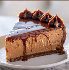 Cheesecake de Doce de Leite Cremoso com Toque Caramelizado