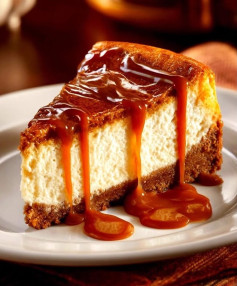 Cheesecake de Sidra com Maçãs Caramelizadas e Toque de Canela