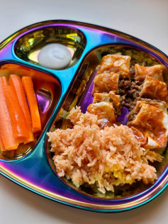 Cheesy Beef Enchiladas with Roasted Jalapeño Sauce