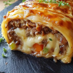 Cheesy Stuffed Pasta Rolls with Marinara Bliss