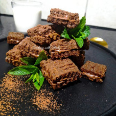 Chocolate Coconut Delight with Crispy Cocoa Layers