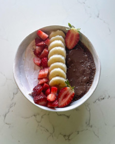 Chocolate Strawberry Banana Delight Bowl