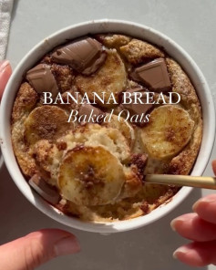 Chocolatey Banana Bread Oats Delight