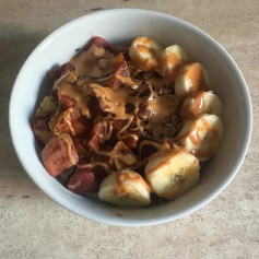 Cinnamon Apple Yogurt Delight with Buckwheat and Banana Bliss