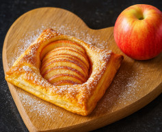 Cinnamon Sugar Apple Delight on Puff Pastry