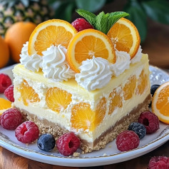 Citrus Paradise No-Bake Cheesecake Delight