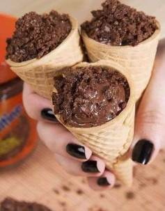 Cone Trufado de Ovomaltine Cremoso