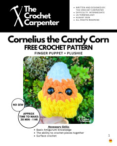 Cornelius the Candy Corn: Spooky Halloween Crochet Fun