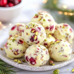 Cranberry Pistachio Bliss: White Chocolate Delight