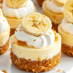 Creamy Banana Bliss Mini Cheesecakes