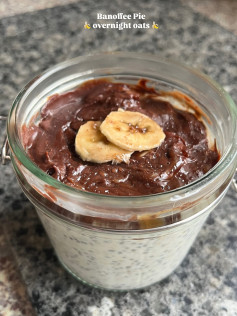 Creamy Banoffee Dream Overnight Oats Delight