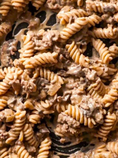 Creamy Beef and Mushroom Rotini Delight