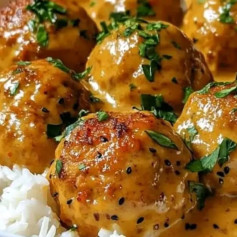 Creamy Curry Chicken Meatballs Delight