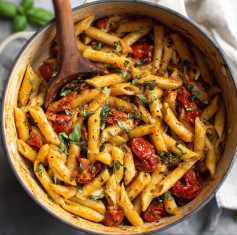 Creamy Tomato Basil Penne Delight