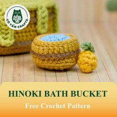 Create a Cozy Hinoki Bath Bucket with This Free Crochet Pattern
