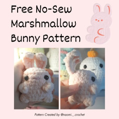 Create a Cute No-Sew Marshmallow Bunny with This Free Pattern