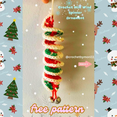 Create a Festive Crochet Mini Wind Spinner Ornament Pattern