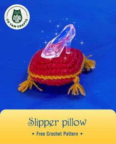 Create a Royal Slipper Pillow with Crochet Magic