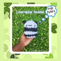 Create Your Own Adorable Low-Sew Crochet Panda with Free Pattern