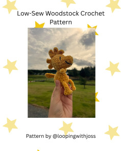 Create Your Own Adorable Woodstock with Easy Crochet Pattern!
