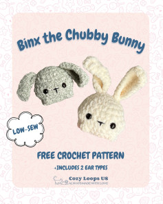 Create Your Own Chubby Bunny with Free Crochet Pattern