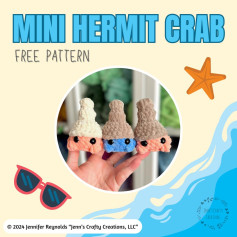 Create Your Own Mini Hermit Crab with This Free Crochet Pattern